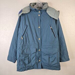 Vintage L.L. Bean Nylon Goretex Parka Jacket S Drak Green Insulated Winter Coat